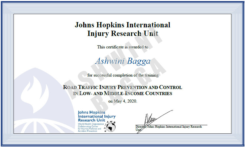Road Traffic Injury Prevention and Control in Low and Middle Income Countries